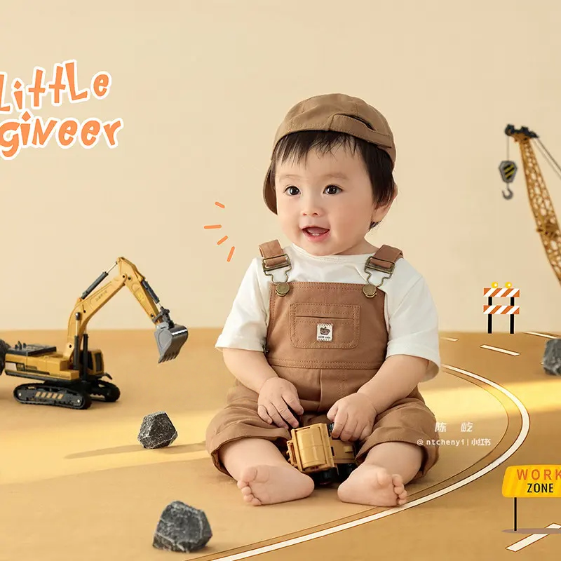 Engineering Vehicle Set (3-6M) - Baby Photography Props - Image 5